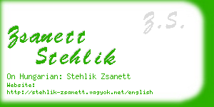 zsanett stehlik business card
